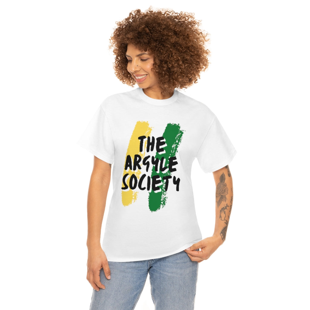 The Argyle Society Yellow Green Paint T-Shirt | Unisex TAS Tee