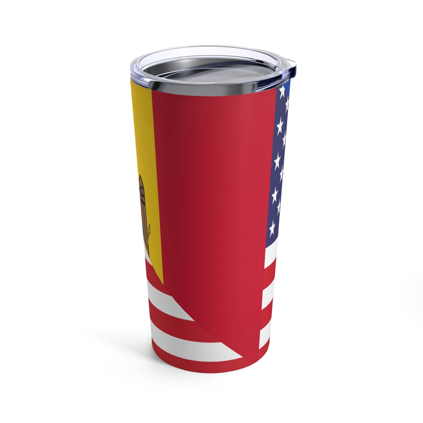 Moldova American Flag Half Moldovan USA Tumbler 20oz