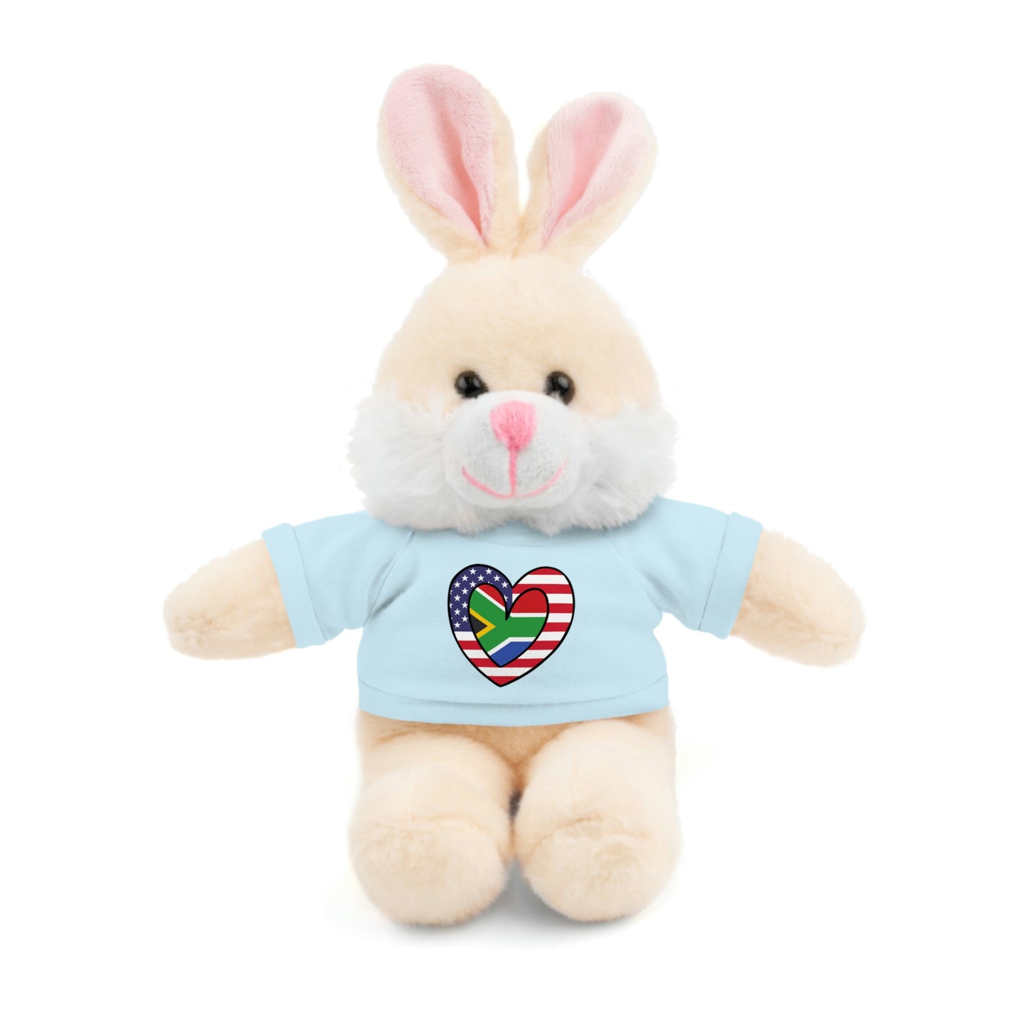 South African American Valentines Day Gift Stuffed Animal | SA USA Flag Toy