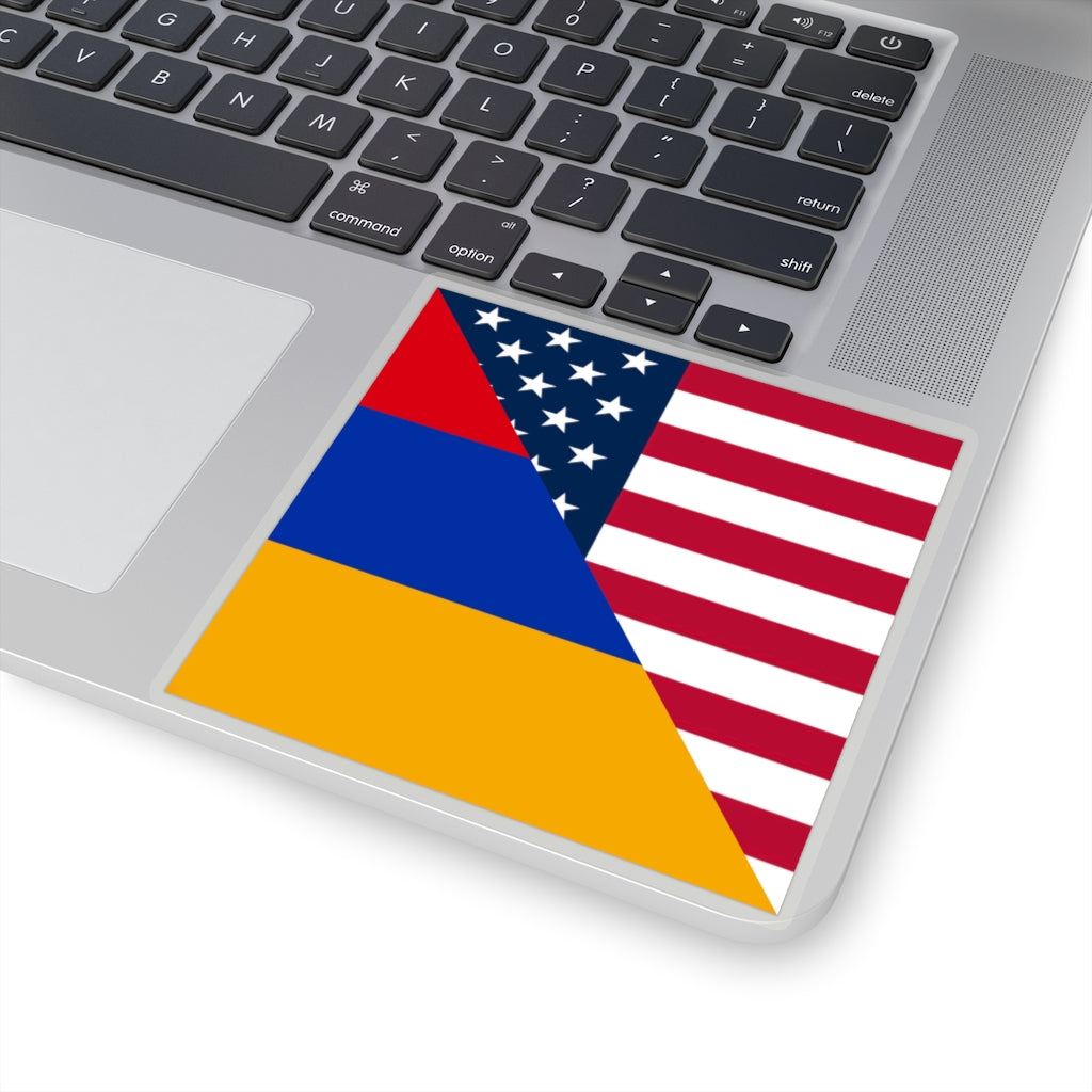 Armenian American Flag Sticker | Armenia USA