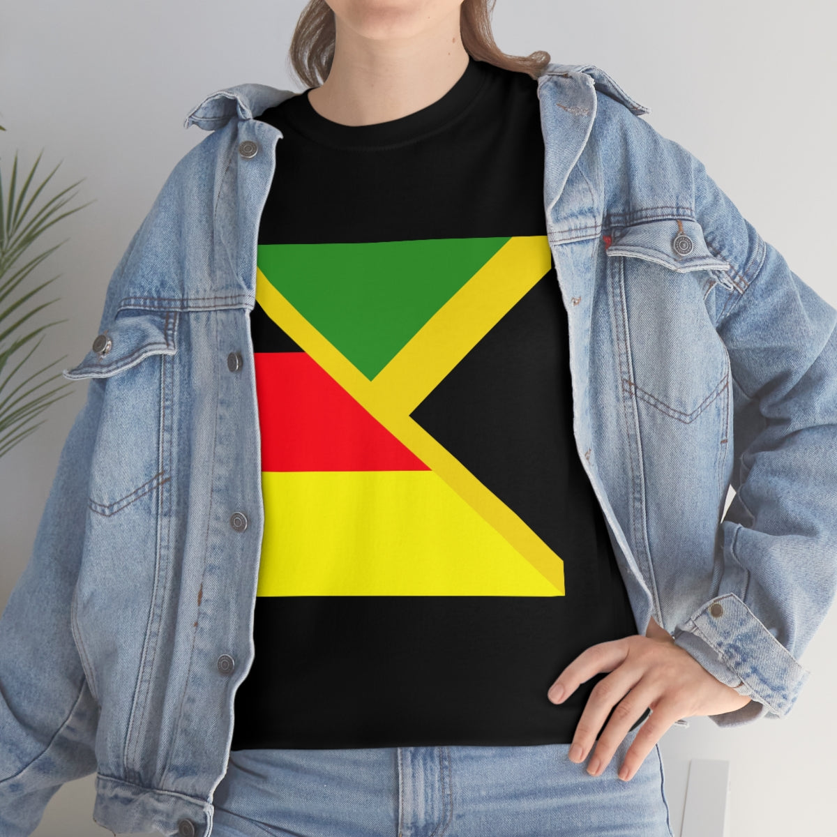 Jamaican German Flag Half Jamaica Germany T-Shirt | Unisex Tee Shirt