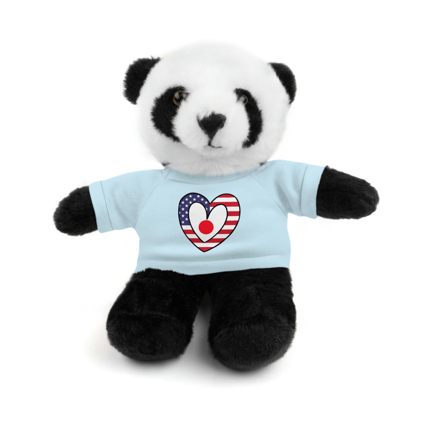 Japanese American Valentines Day Gift Stuffed Animal | Japan USA Flag Toy