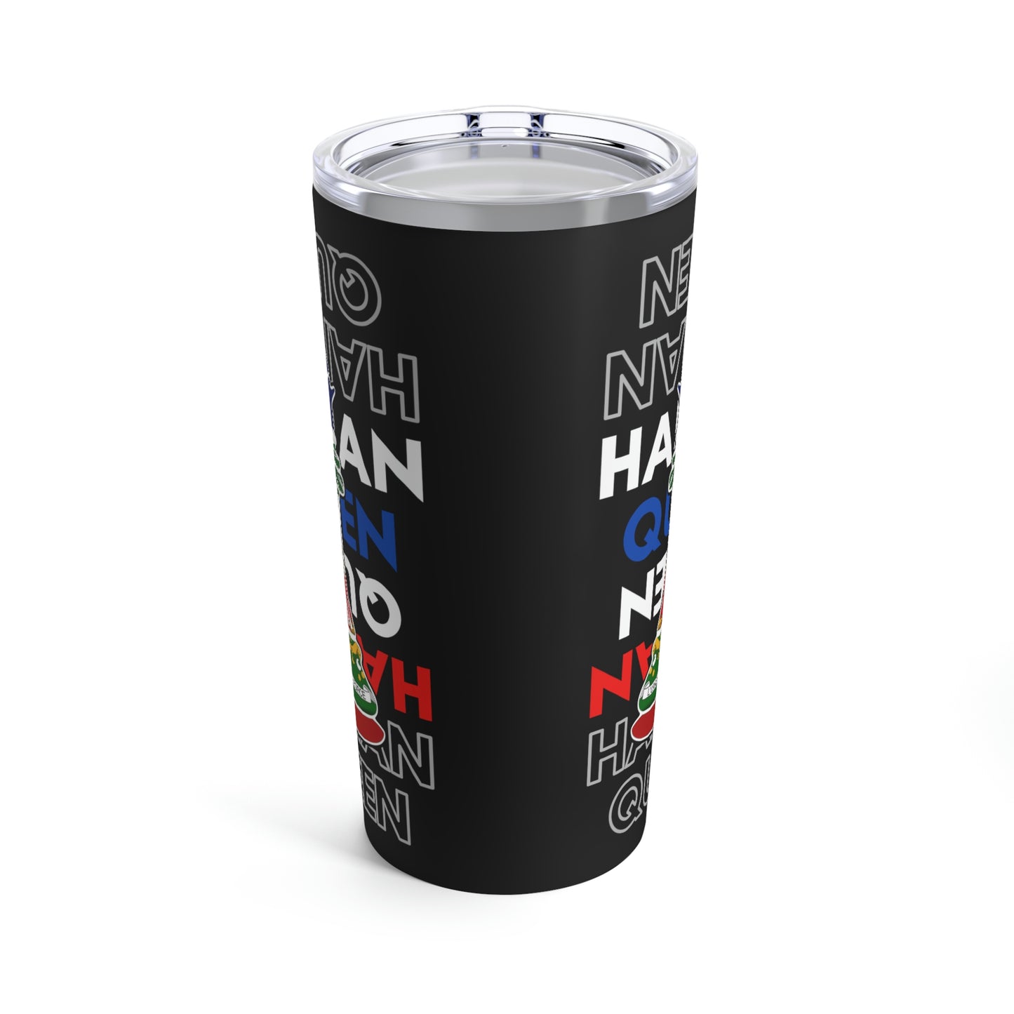 Haitian Queen Chess Piece Text | Haiti Flag Tumbler 20oz