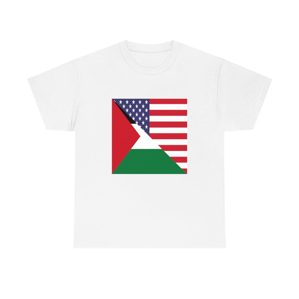 Palestinian American Flag T-Shirt | Unisex Palestine Men Women Tee