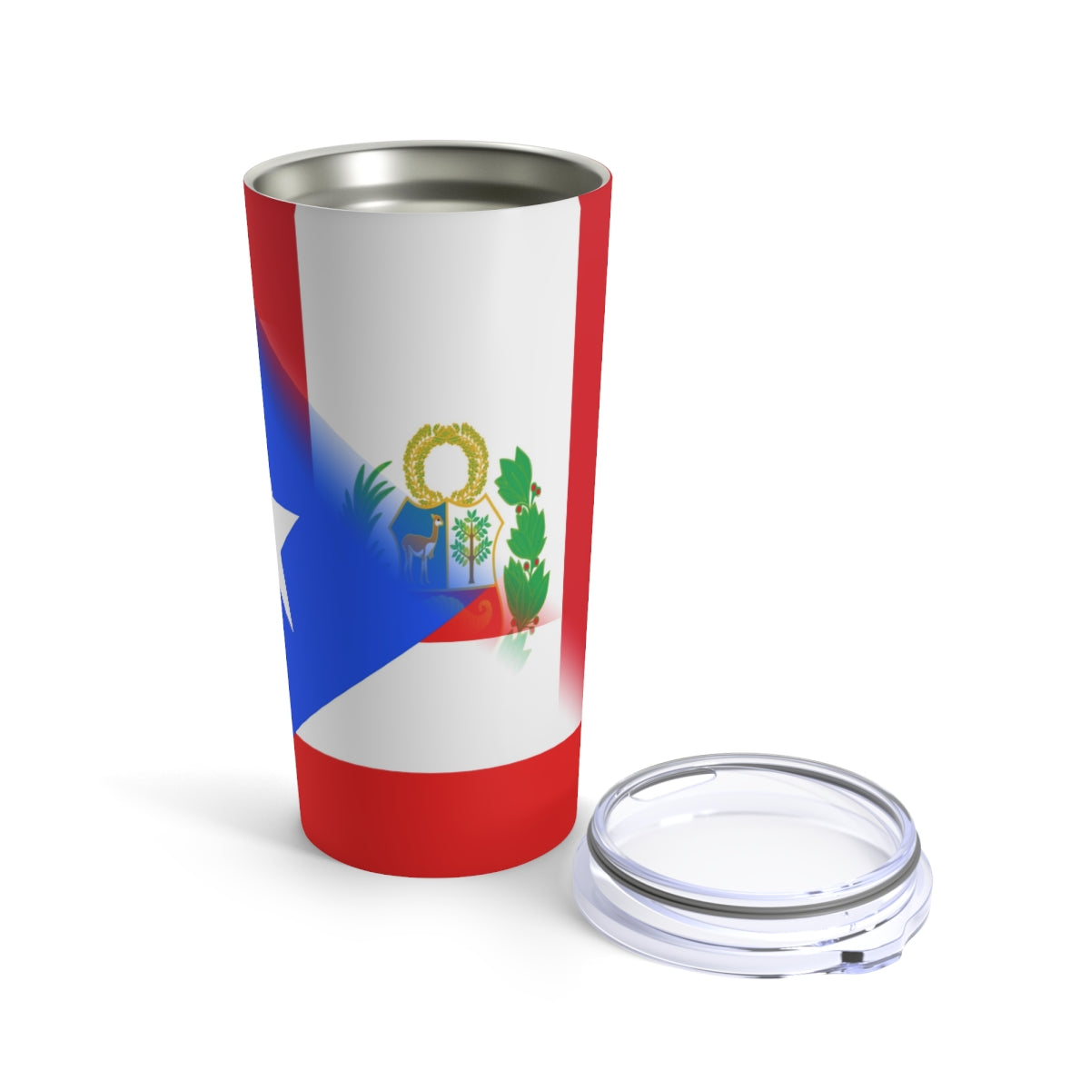 Puerto Rican Peruvian Flag PR Peru Tumbler 20oz