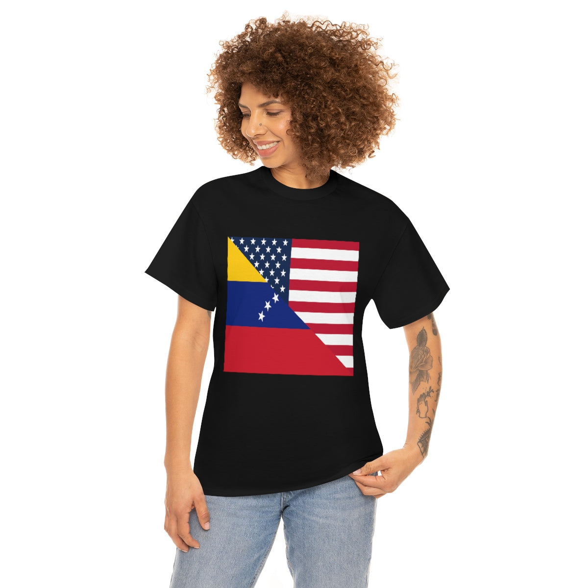 Venezuelan American Flag T-Shirt | Unisex Venezuela USA Tee Shirt