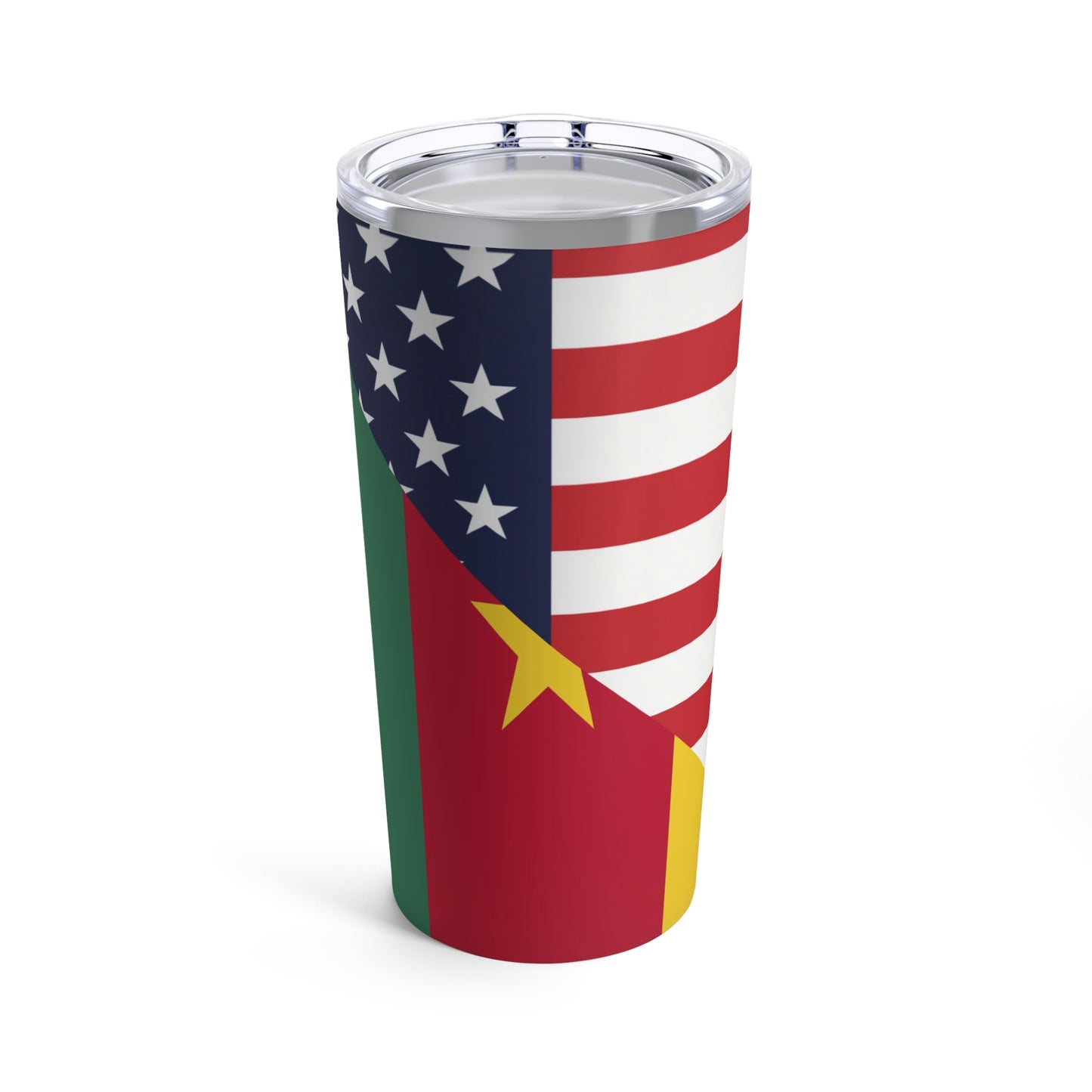 Cameroon American Flag Cameroonian USA Tumbler 20oz