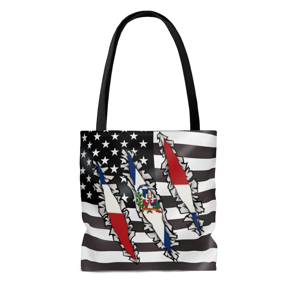 Dominican Republic American Flag Tote Bag | DR USA Expatriate Bag