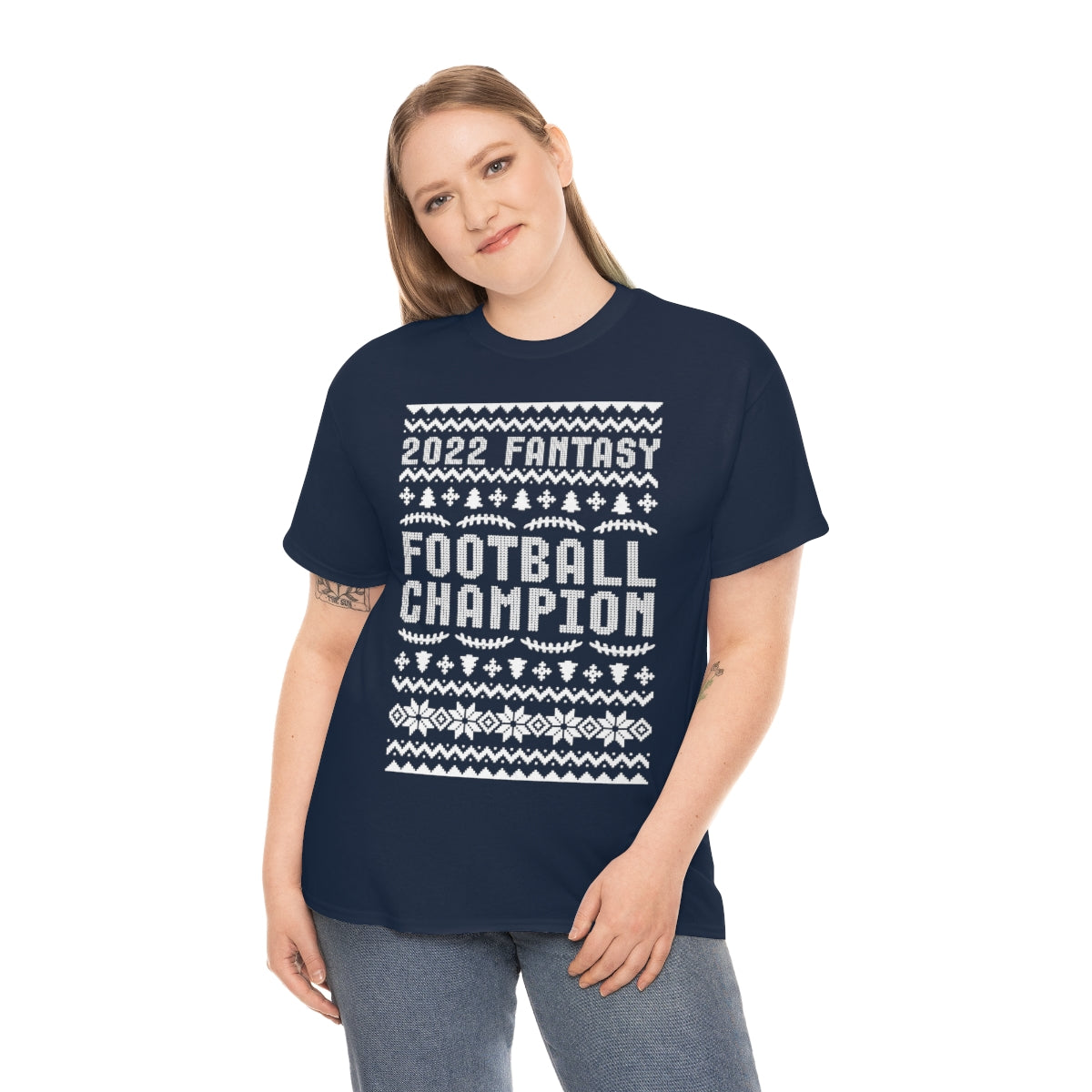 Fantasy Football Champion 2022 Ugly Christmas Tee Shirt | Unisex Champ T-Shirt