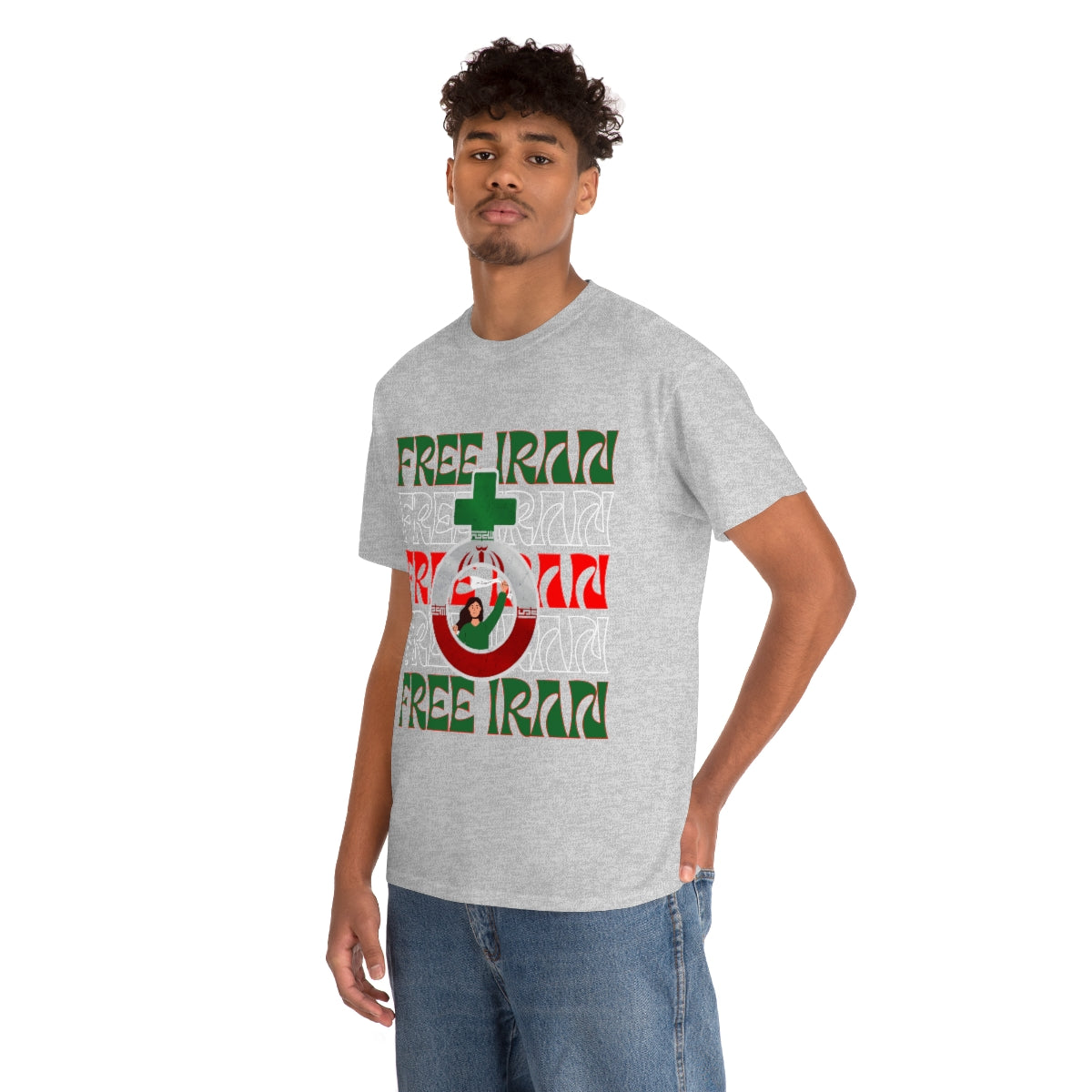 Free Iran Protest Tee Shirt | Unisex Iranian Flag T-Shirt