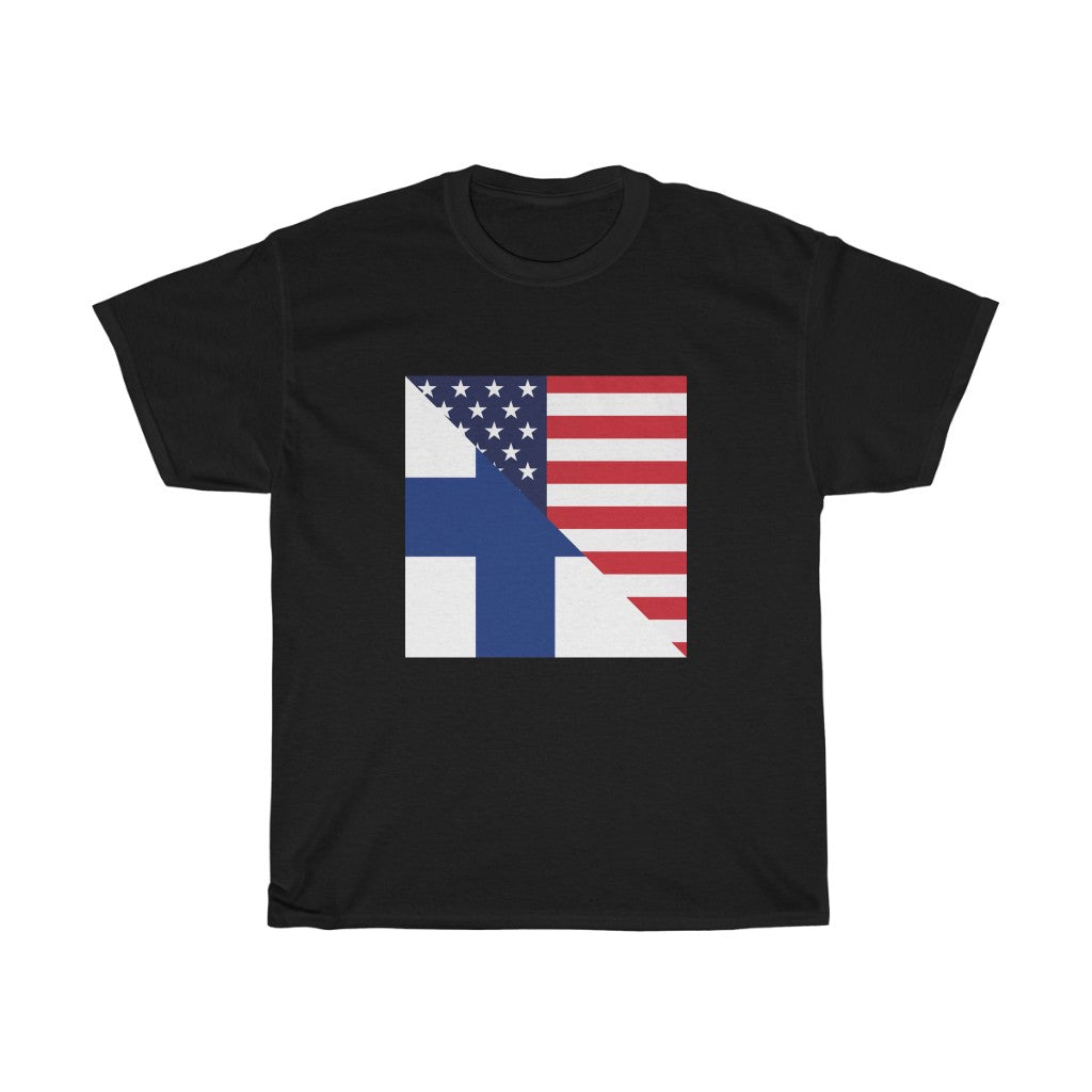 Finland American Flag Tee | Unisex Finnish Men Women Shirt