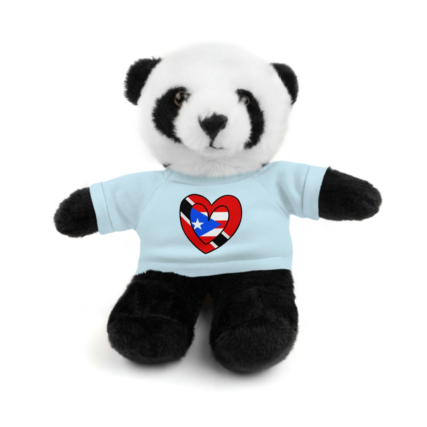 Puerto Rican Trini Valentines Day Gift Stuffed Animal | Boricua Trinidad Flag Toy