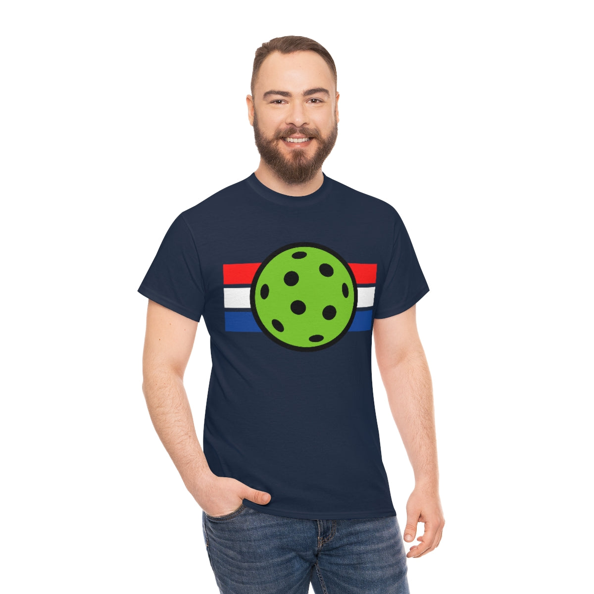 Pickleball Red White and Blue Tee Shirt | Unisex Pickle Ball T-Shirt