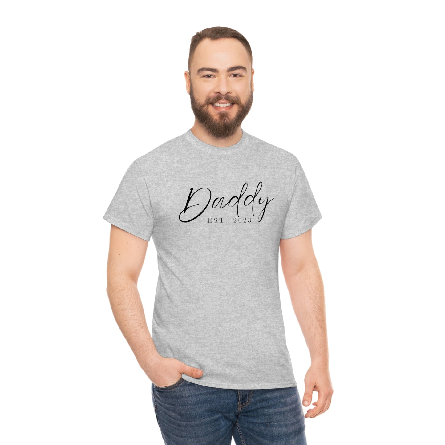 Daddy Est 2023 Fathers Day Gift for Dad 2 T-Shirt | Unisex Tee Shirt