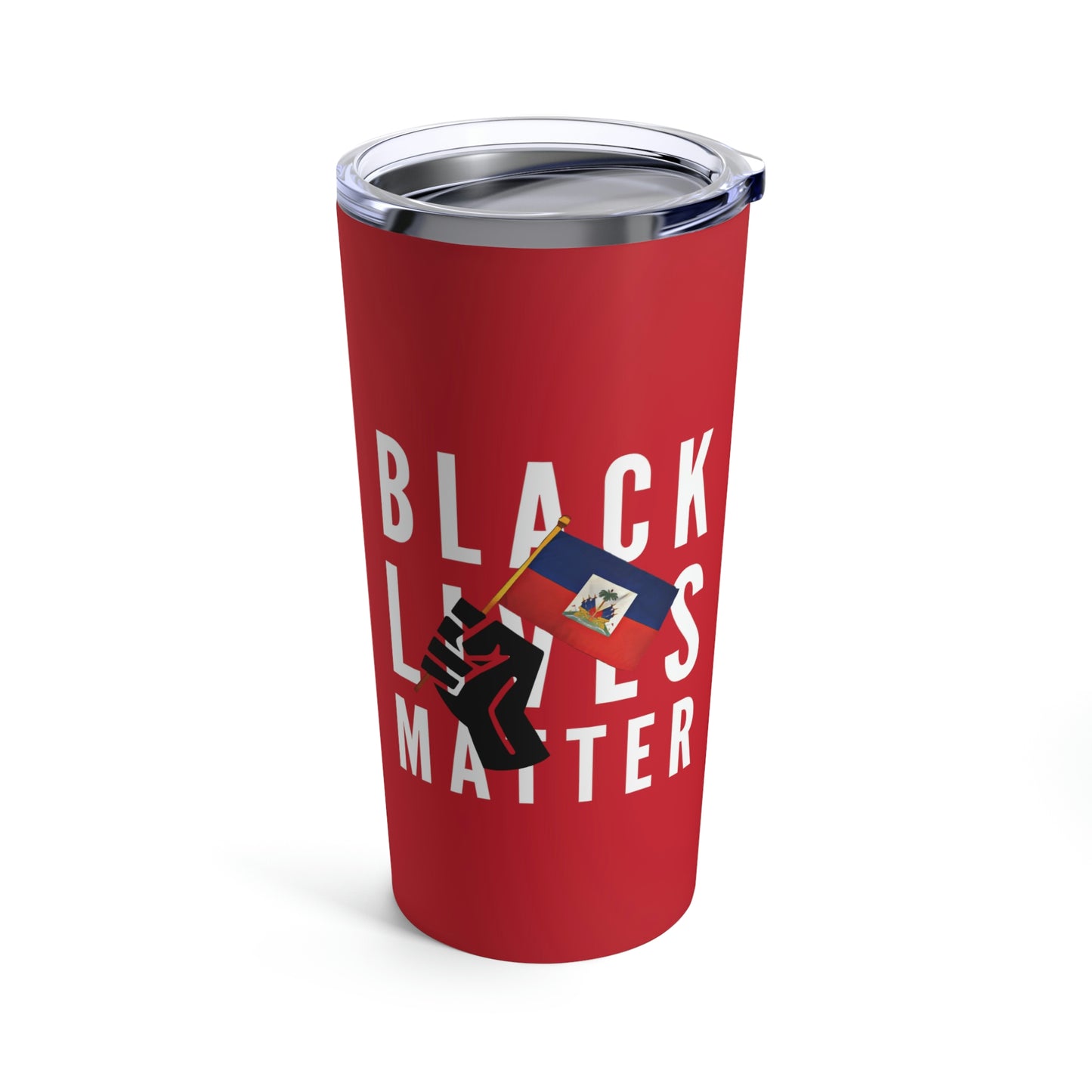 Black Lives Matter Haiti | BLM Haitian Flag Tumbler 20oz