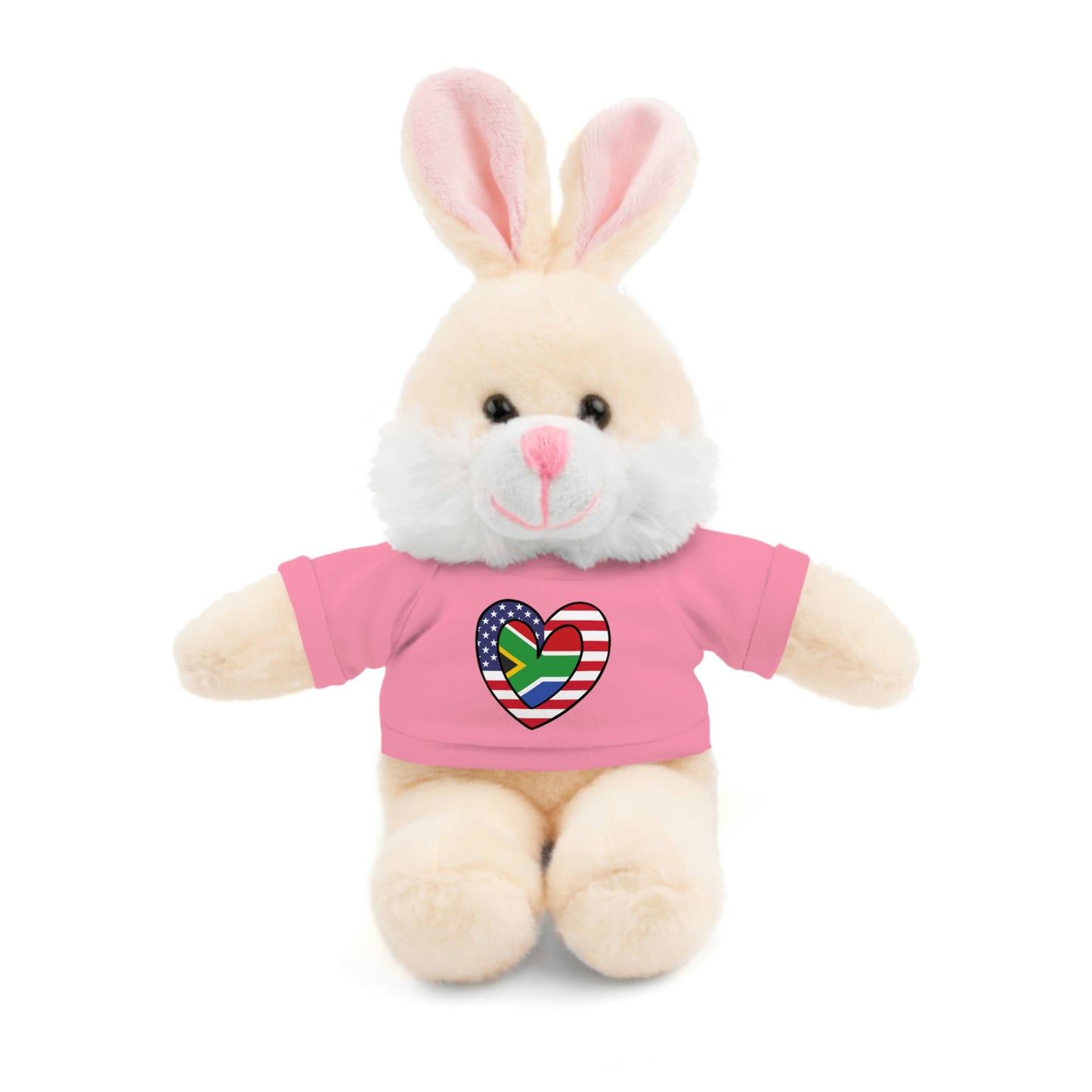 South African American Valentines Day Gift Stuffed Animal | SA USA Flag Toy