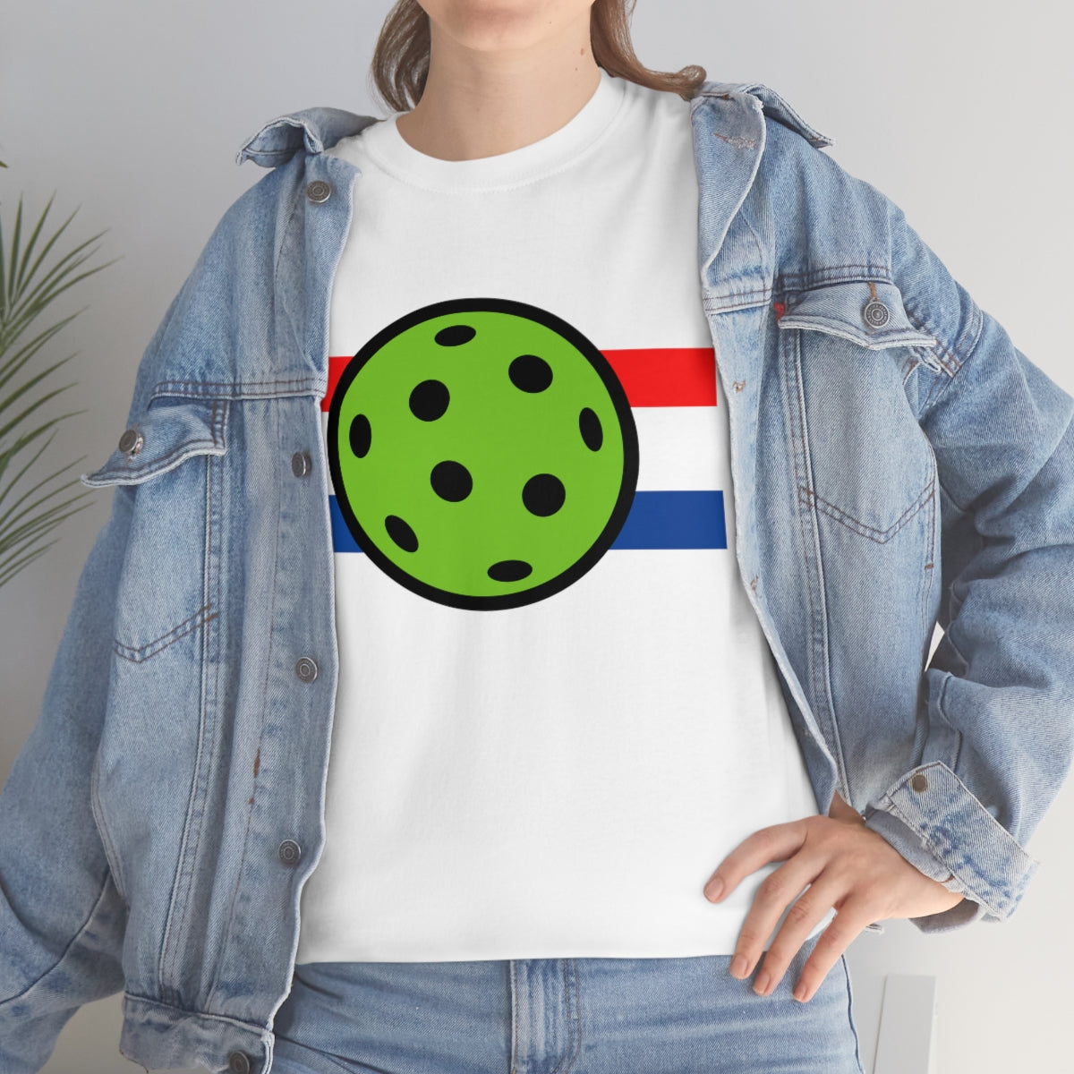 Pickleball Red White and Blue Tee Shirt | Unisex Pickle Ball T-Shirt