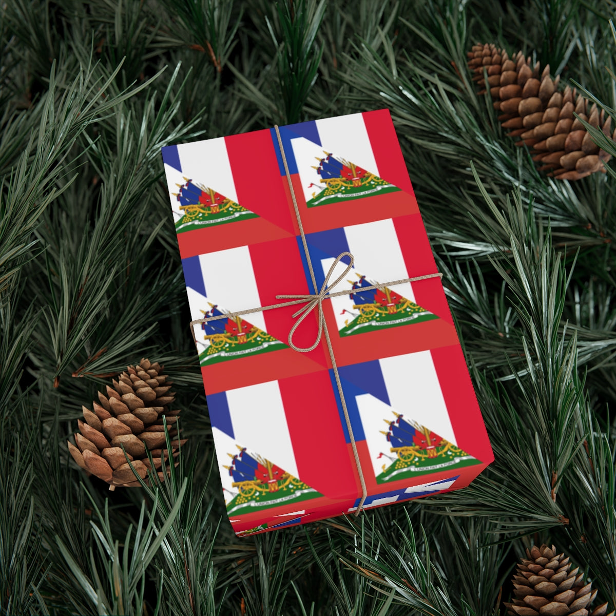 Haitian French flag Gift Wrap Papers | Haiti France Christmas Present Wrapping Paper