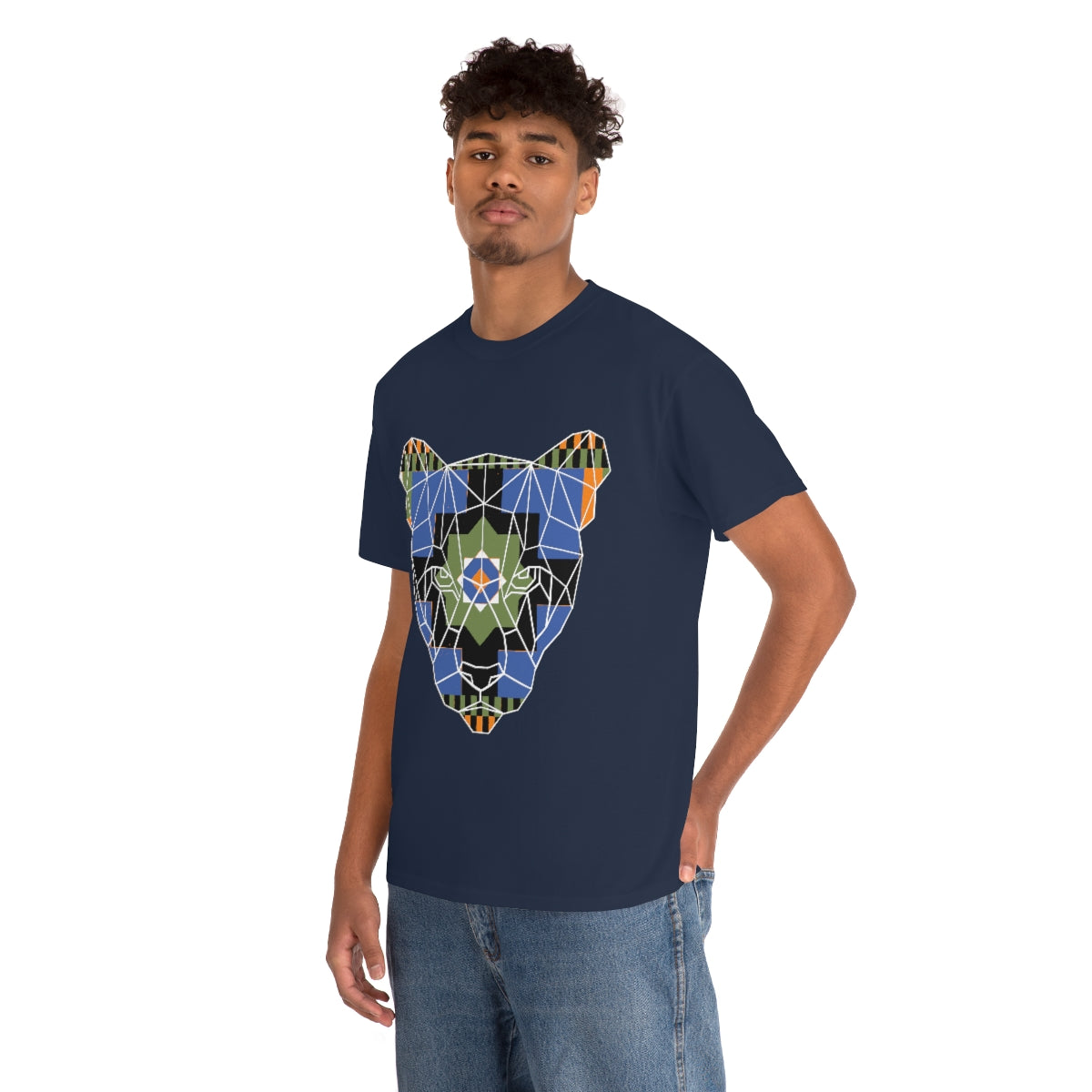 Kente Panther Shirt | Unisex African Tribal Lion T-Shirt