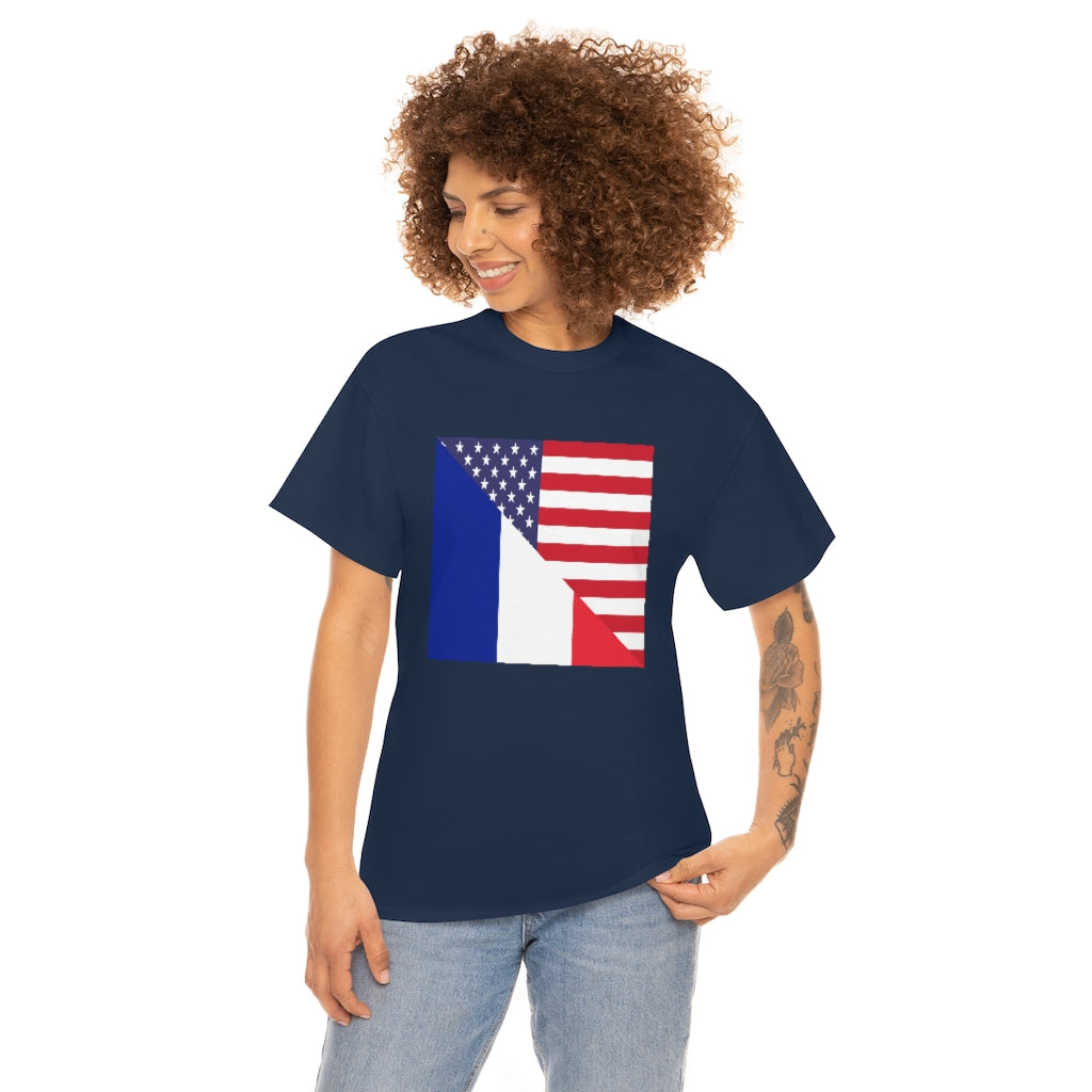 France American Flag T-Shirt | Unisex French Men Women Tee