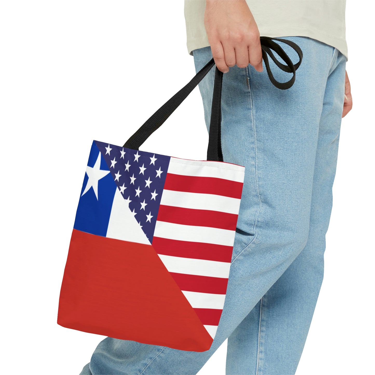 Chilean American Flag Chile USA Tote Bag | Shoulder Bag