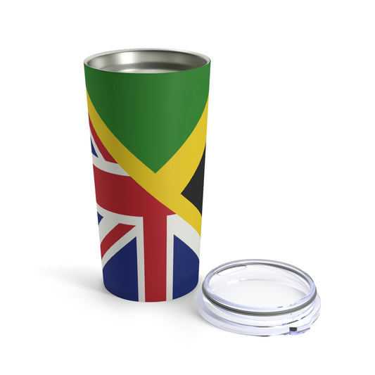 English Jamaican Flag | Half Jamaica England Flag Tumbler 20oz