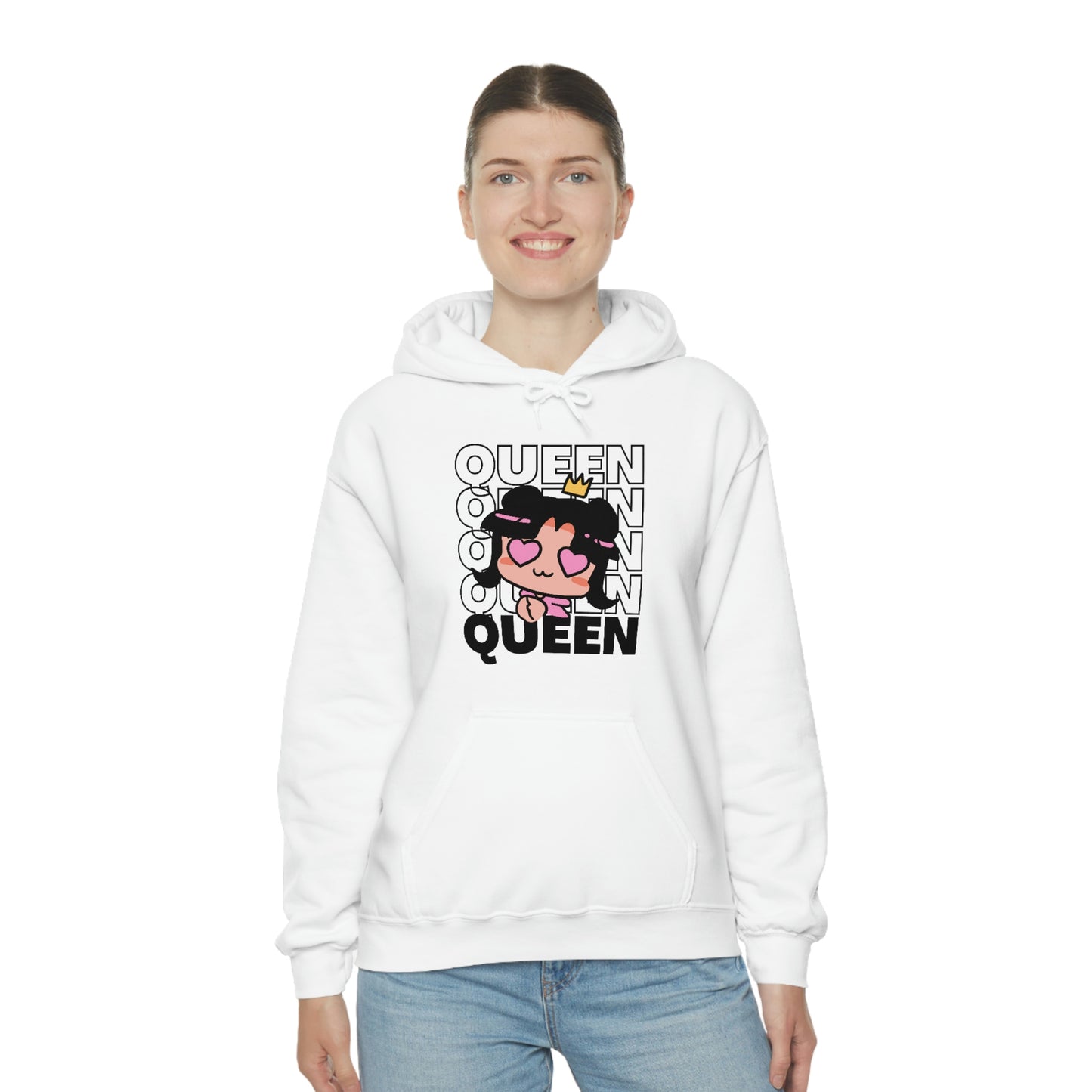 Anime Queen Royalty Crown Hoodie | Unisex Pullover Hooded Sweatshirt