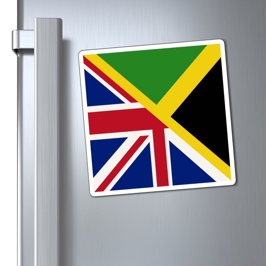 English Jamaican Flag | Half Jamaica England Flag Magnet