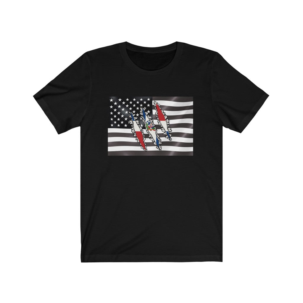 Dominican Republic America Flag T-Shirt | US D.R. Men Women Clothing