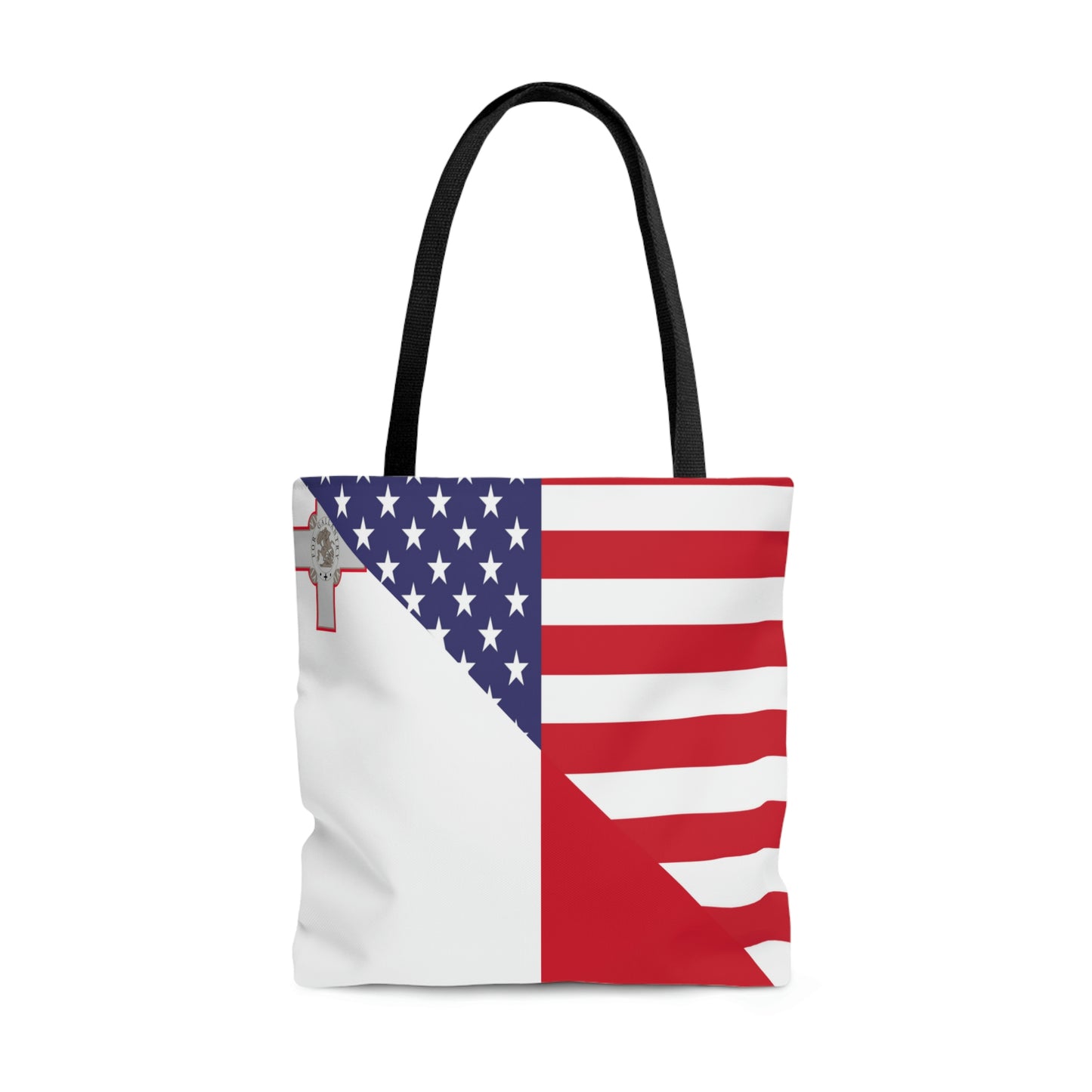 Maltese American Flag Malta USA Tote Bag | Shoulder Bag