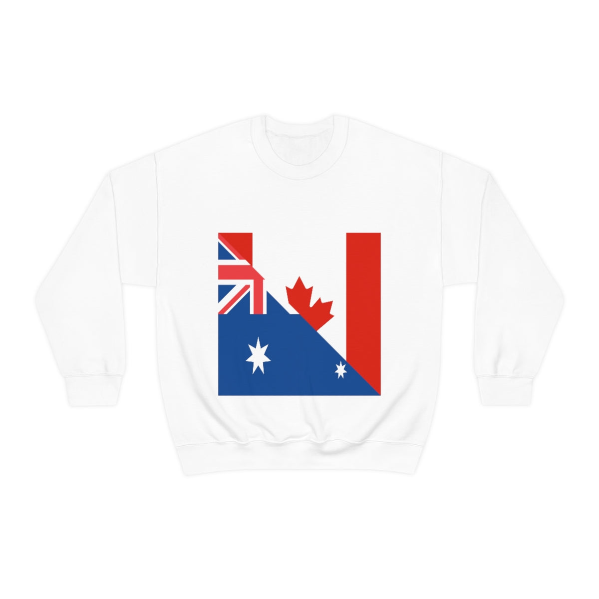 Australian Canadian Flag Sweatshirt | Unisex Australia Canada Apparel