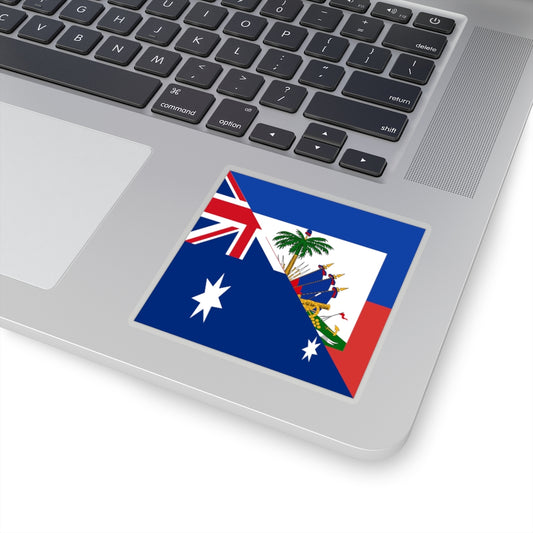 Haiti Australia Flag Sticker | Australian Haitian Stickers