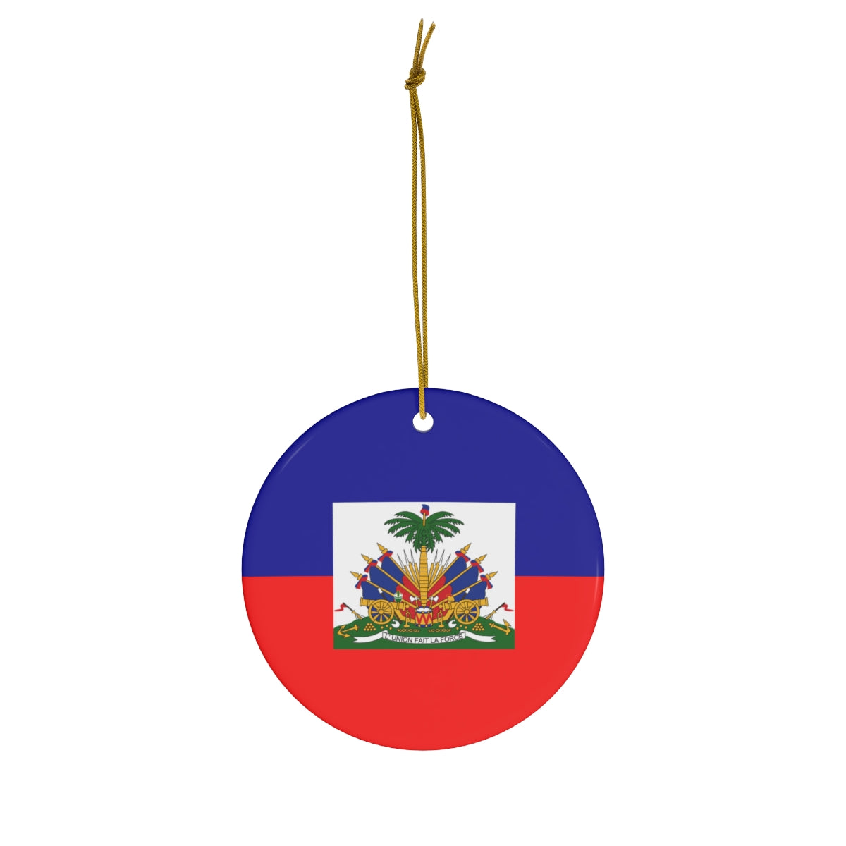 Haiti Flag Ceramic Ornaments | Haitian Christmas Tree