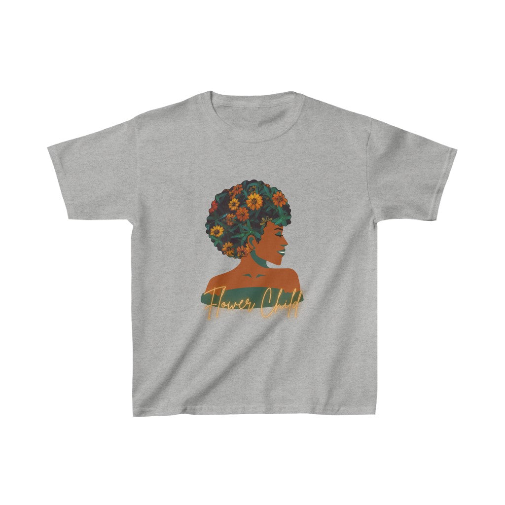 Kids Flower Child | Earth Lady  T-Shirt | Unisex Tee Shirt