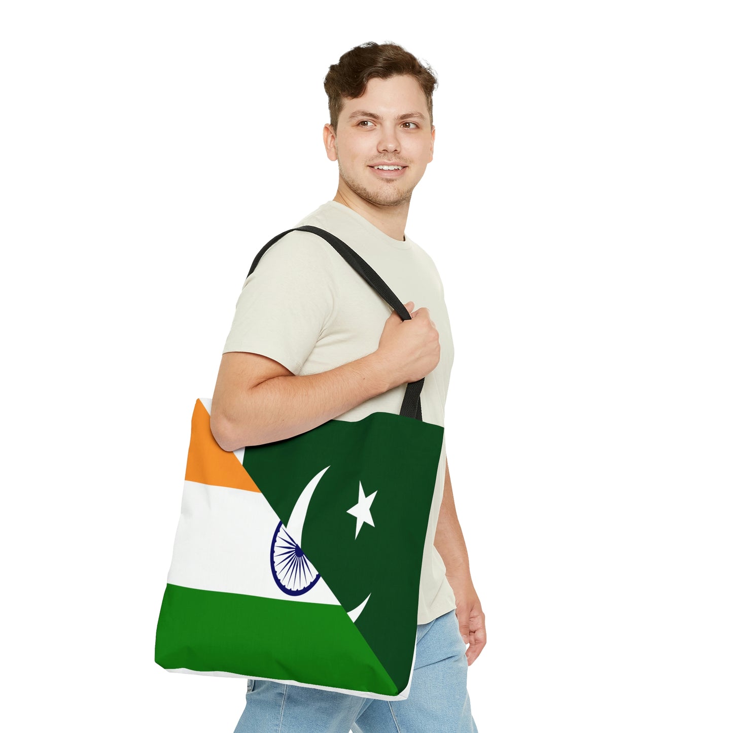 Pakistani Indian Flag Pakistan India Tote Bag | Shoulder Bag