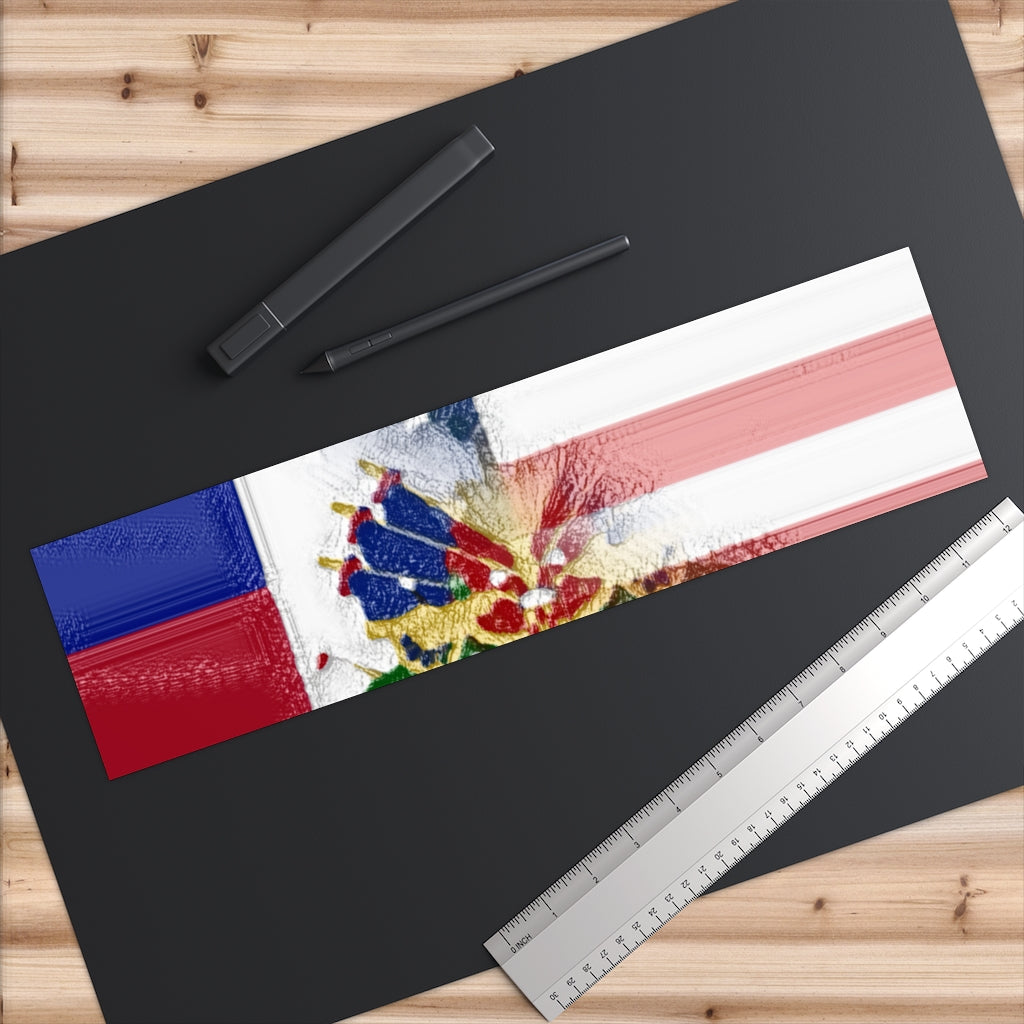 Haitian American Flag Bumper Stickers