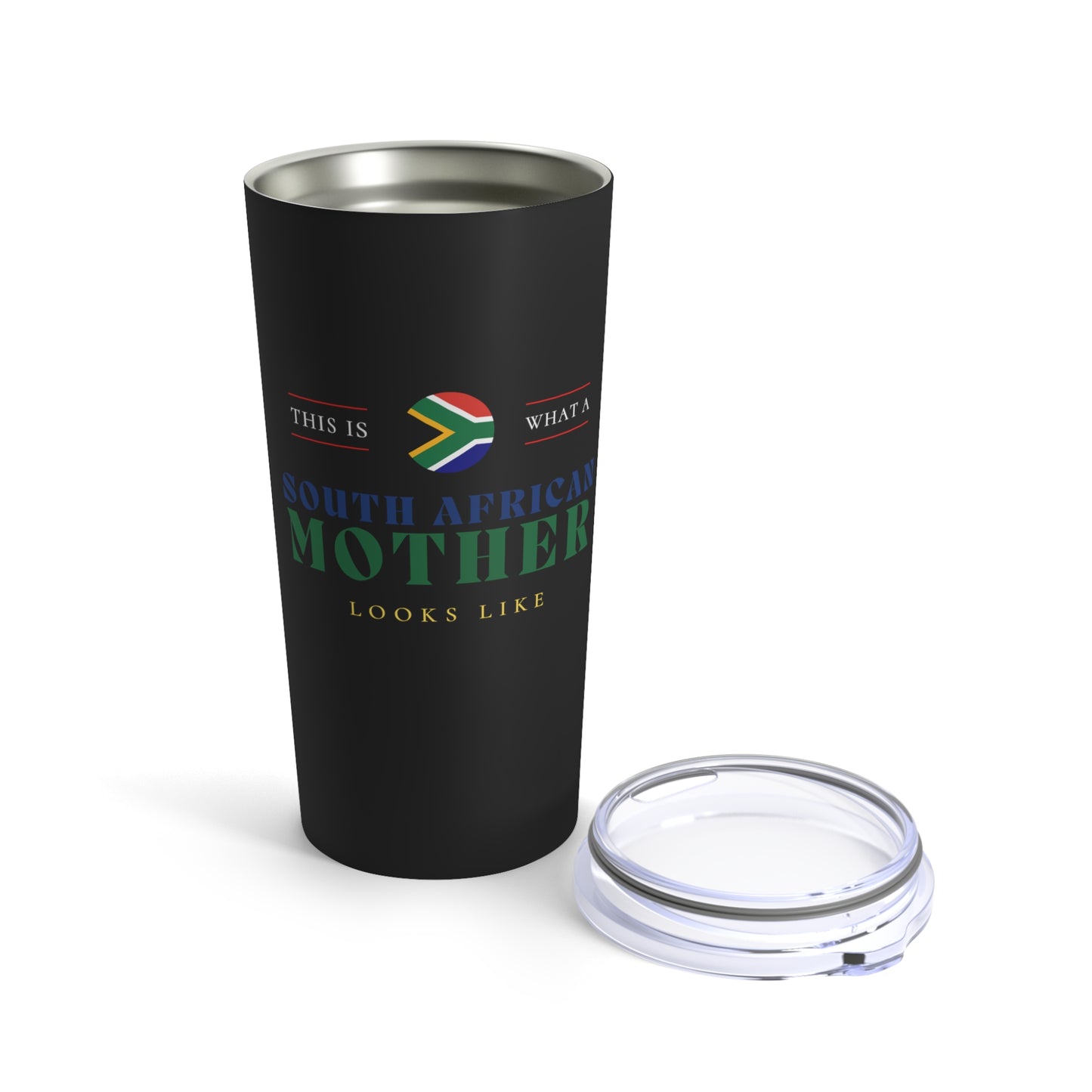 South African Mother Looks Like Africa Flag Mothers Day Tumbler 20oz Beverage Container