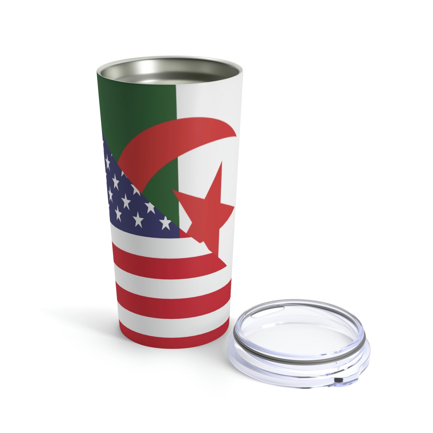 Algeria American Flag Algerian USA Tumbler 20oz