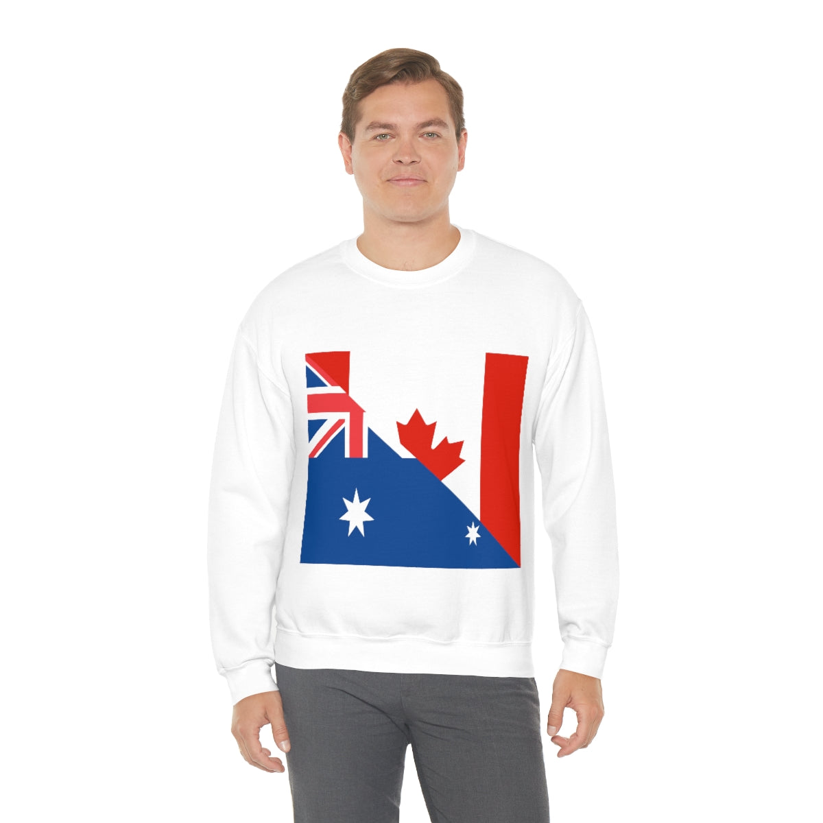 Australian Canadian Flag Sweatshirt | Unisex Australia Canada Apparel