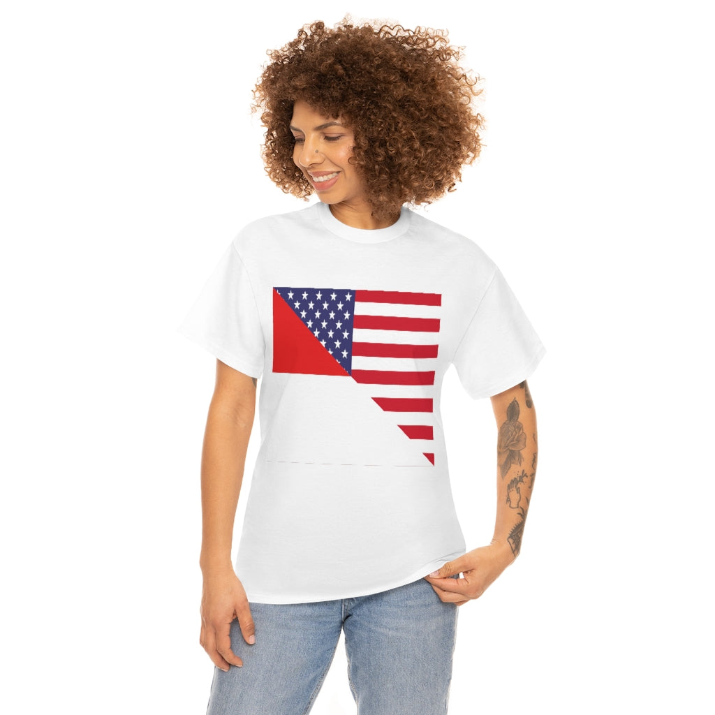 Indonesian American Flag Tee Shirt | Unisex Indonesia USA Tshirt