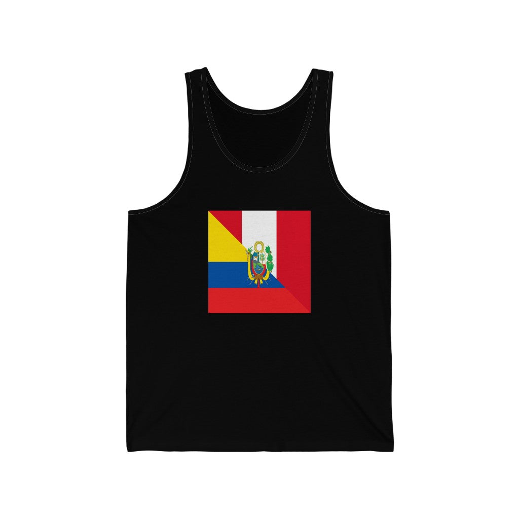 Peruvian Ecuadorian Flag Tank Top | Unisex Ecuador Peru Apparel