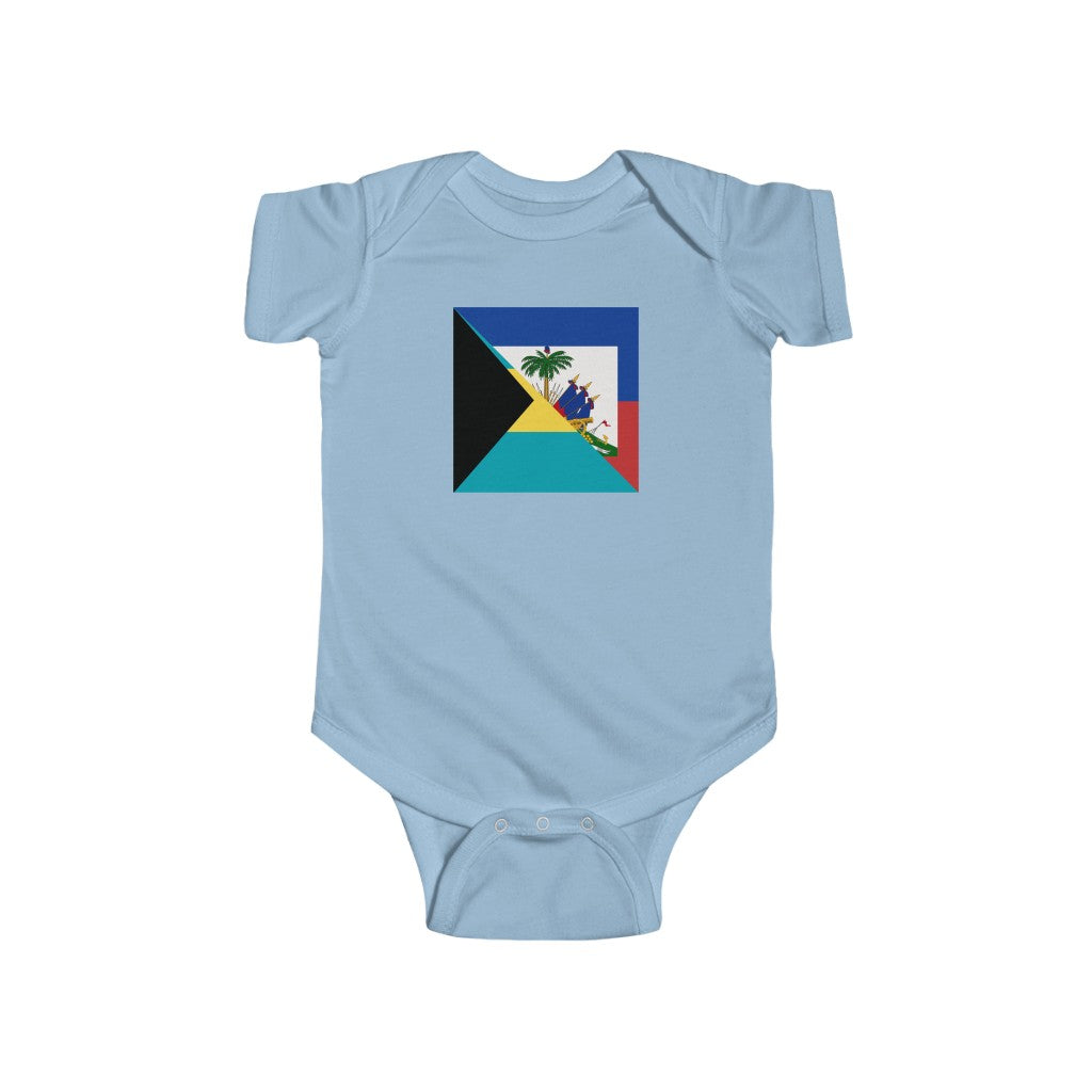 Haiti Bahamas Baby Bodysuit | Haitian Bahamian Baby Boy Girl