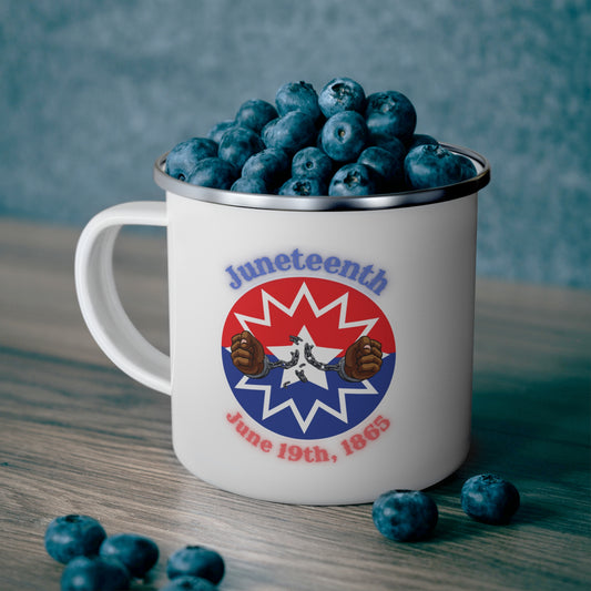 Juneteenth | June 19th Freedom Day Jubilee Day Liberation Day 12oz Enamel Mug