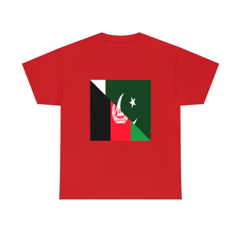 Afghan Pakistani Flag Tee | Unisex Afghanistan Pakistan Shirt