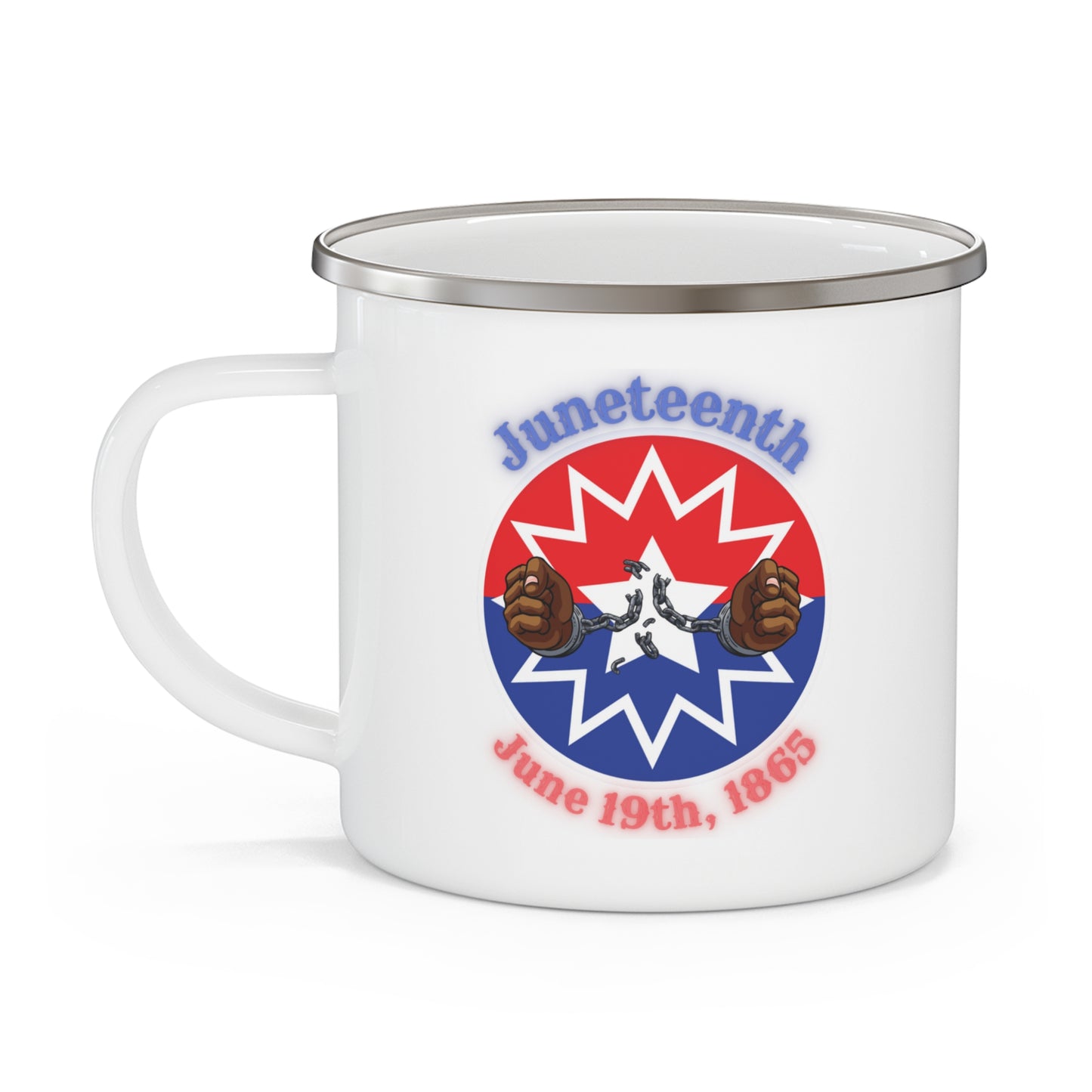 Juneteenth | June 19th Freedom Day Jubilee Day Liberation Day 12oz Enamel Mug