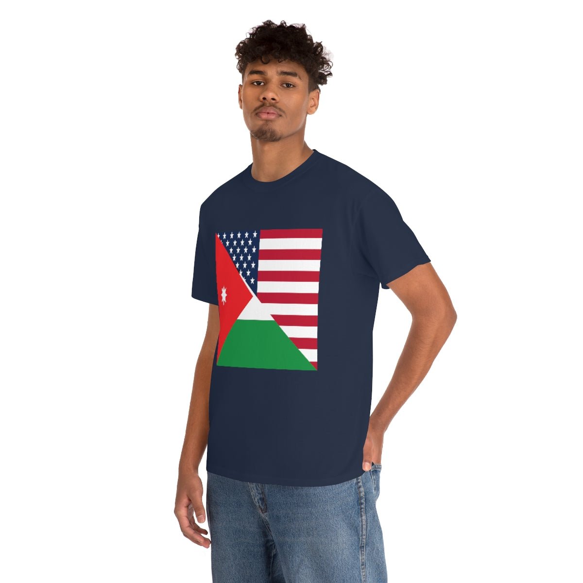 Jordan American Flag Half Jordanian USA T-Shirt | Unisex Tee Shirt