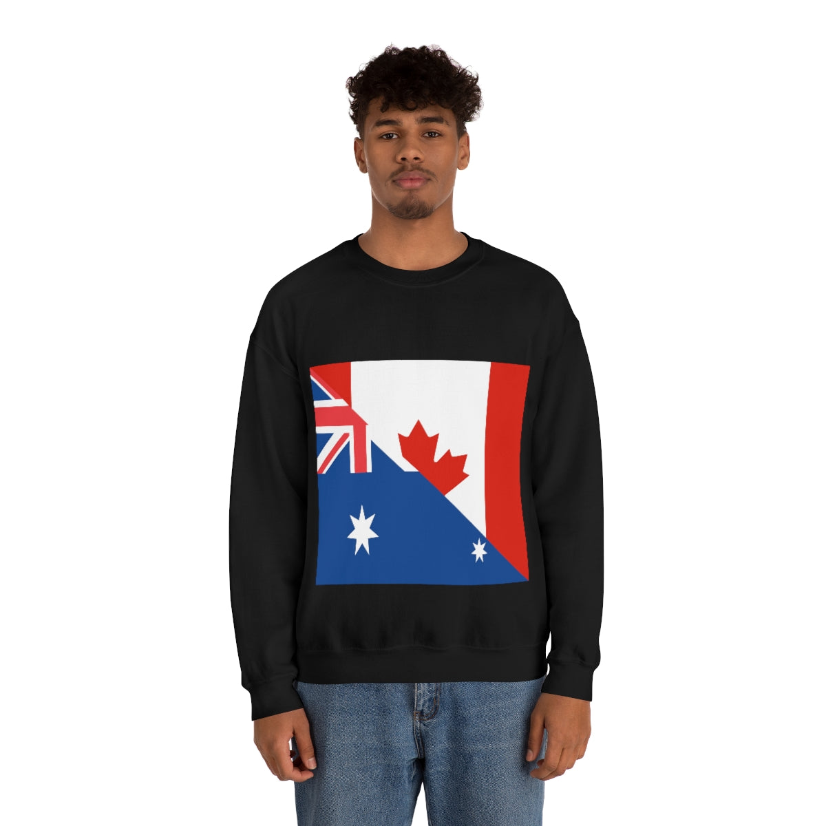 Australian Canadian Flag Sweatshirt | Unisex Australia Canada Apparel