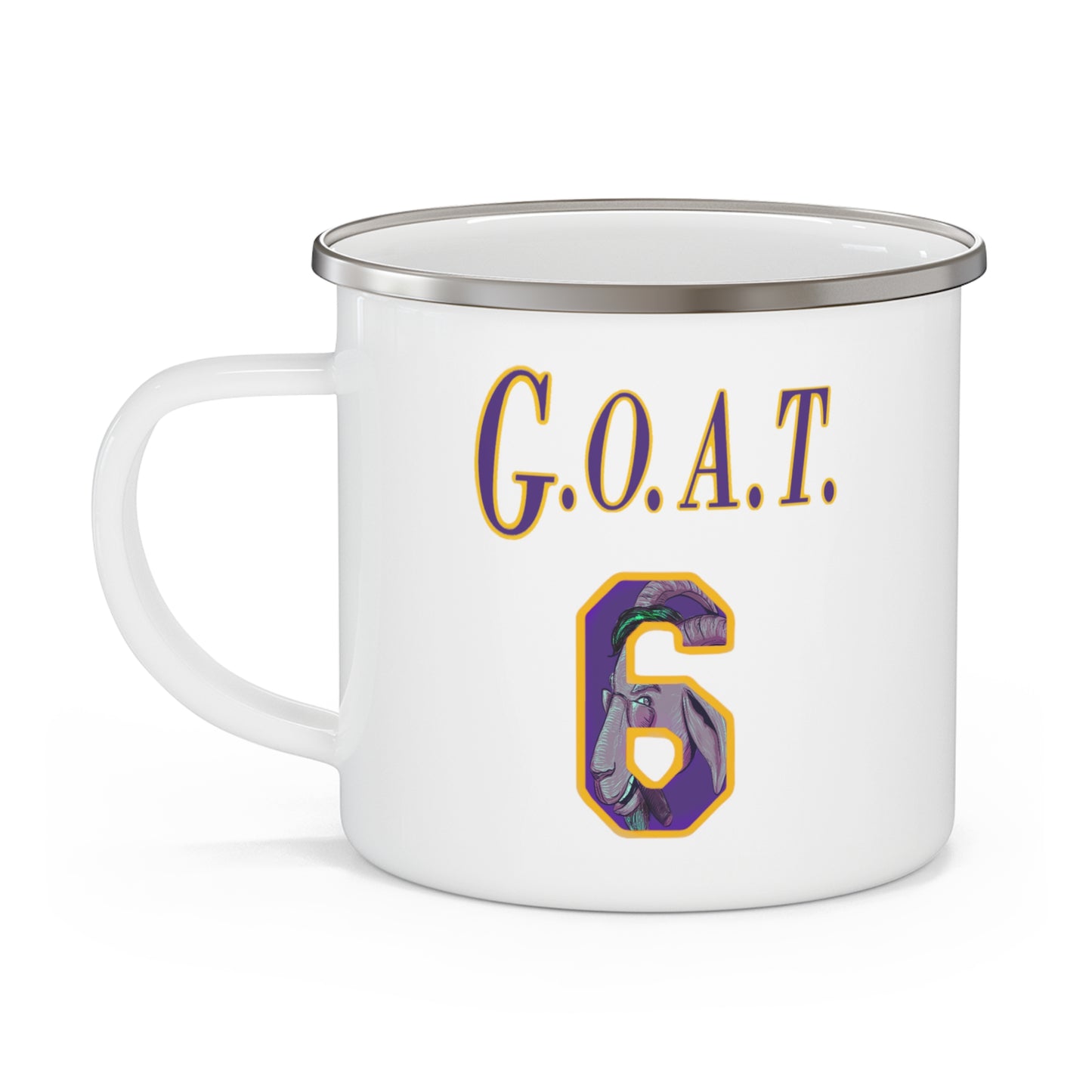 GOAT 6 | Los Angeles Basketball G.O.A.T. 12oz Enamel Mug