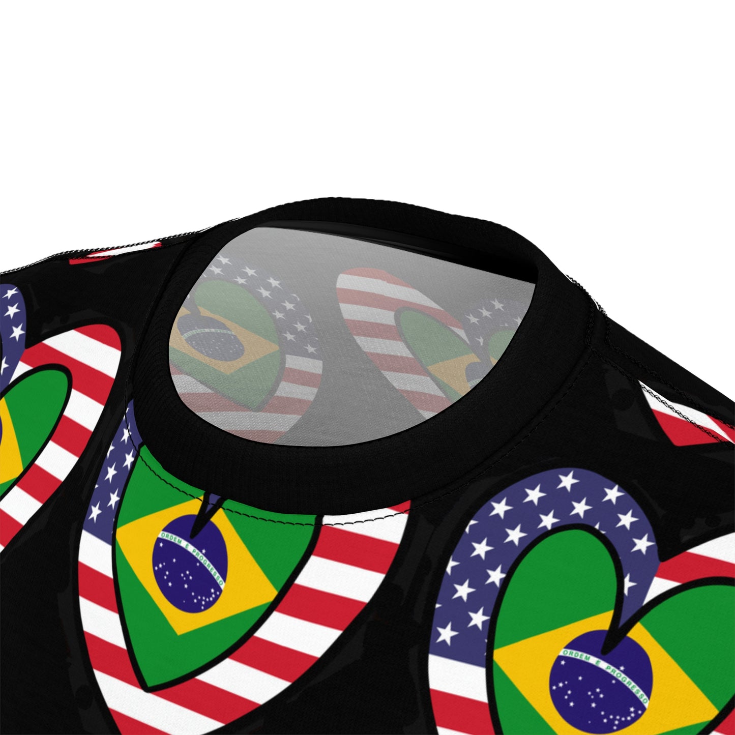 Brazilian American Unisex AOP Cut & Sew Tee | Brazil USA