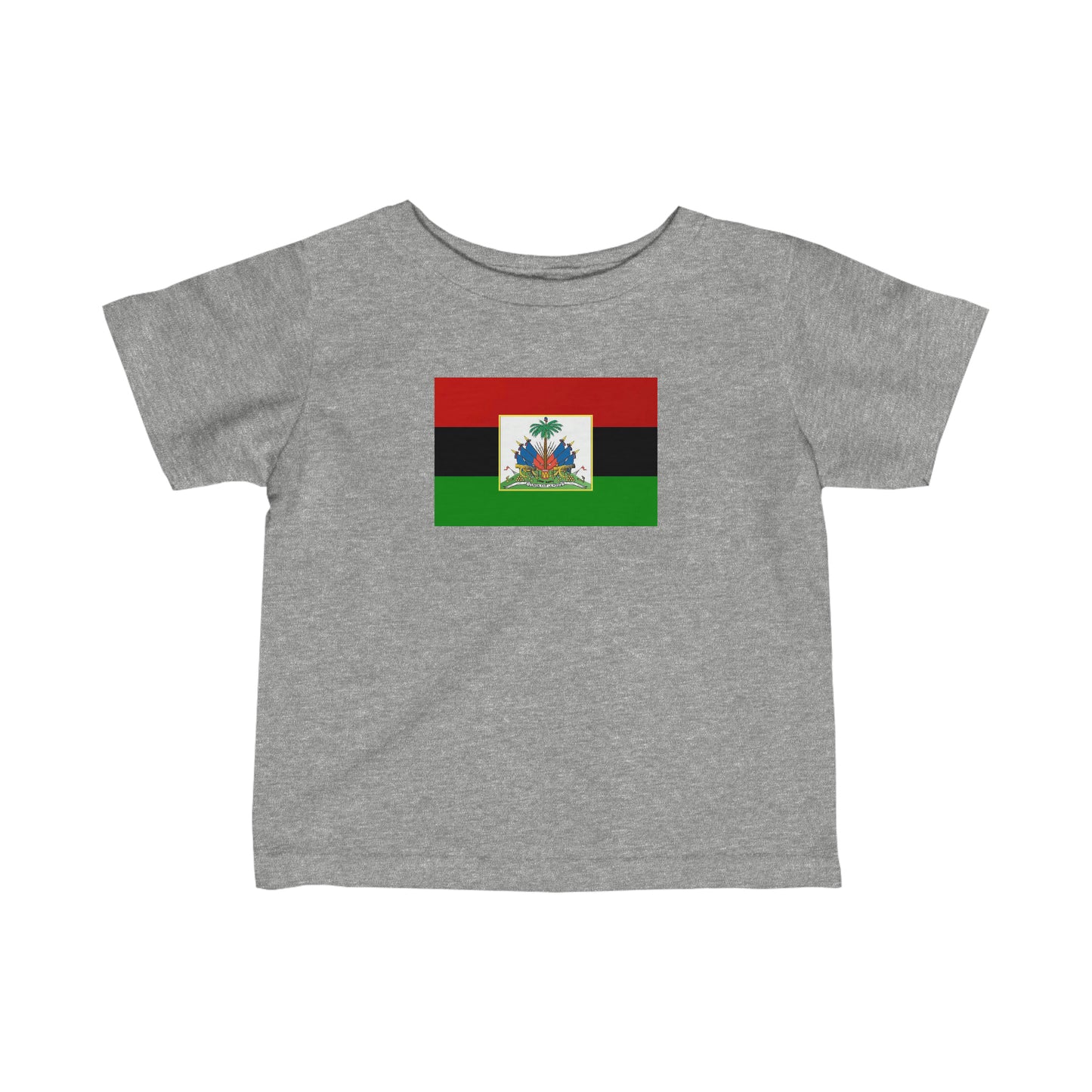 Infant Pan-African Haitian Flag | Pan African Haiti Toddler Tee Shirt